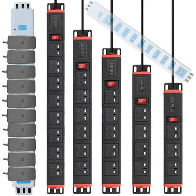 PDU cabinet socket dedicated power strip without wire plug-in board wireless fish tank plug 6 8 10 industrial aging