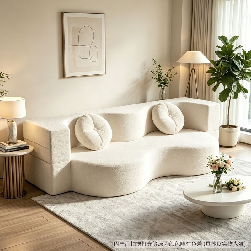 Double lazy tatami fabric compression sofa bed foldablenew arrivalall-in-one molded small apartment rental sofa