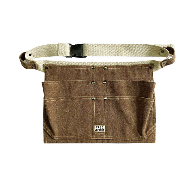 Waist bag hardware tool bag construction site use multi-pocket thickened wear-resistant waist bag electrician's choice work user outdoor waist bag