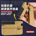 new arrival alloy folding spray life card toy gun can launch soft bullets security pistol kids boys