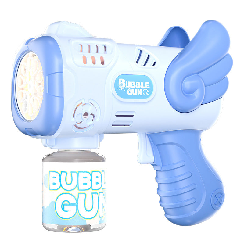 New arrival: trending handheld electric angel bubble machine for kids - fully automatic bubble gun, perfect for street vending and wholesale