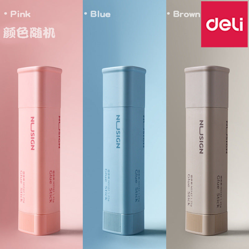 Deli NS142 student solid glue formaldehyde-free triangle solid glue large capacity 21g high viscosity glue stick