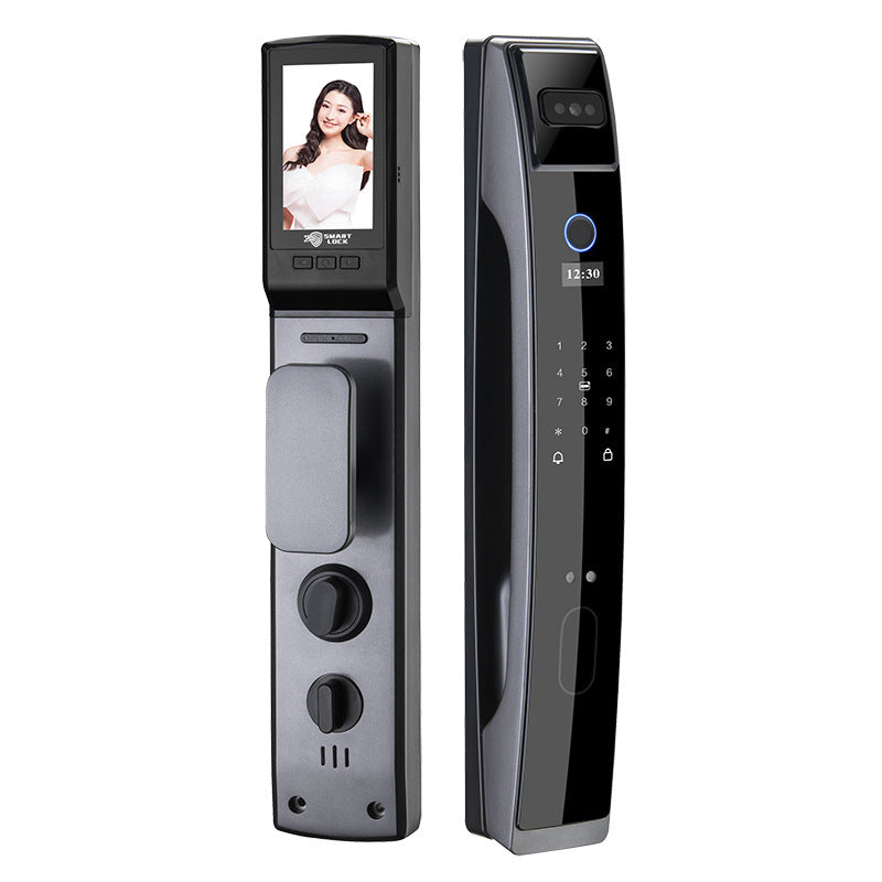 Face recognition lock cat eye visual fingerprint lock anti-theft door remote unlocking door lock fingerprint unlocking visual cat eye