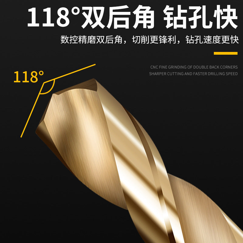 Small handle cable stitch drill bit, etc. handle drilling steel, super hard stainless steel cable stitch drill head, electric drill, cobalt-containing special drill iron