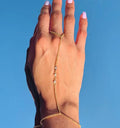 European and american cross-border zircon mitten bracelet for women, gold bead ring chain, simple fashion jewelry new product