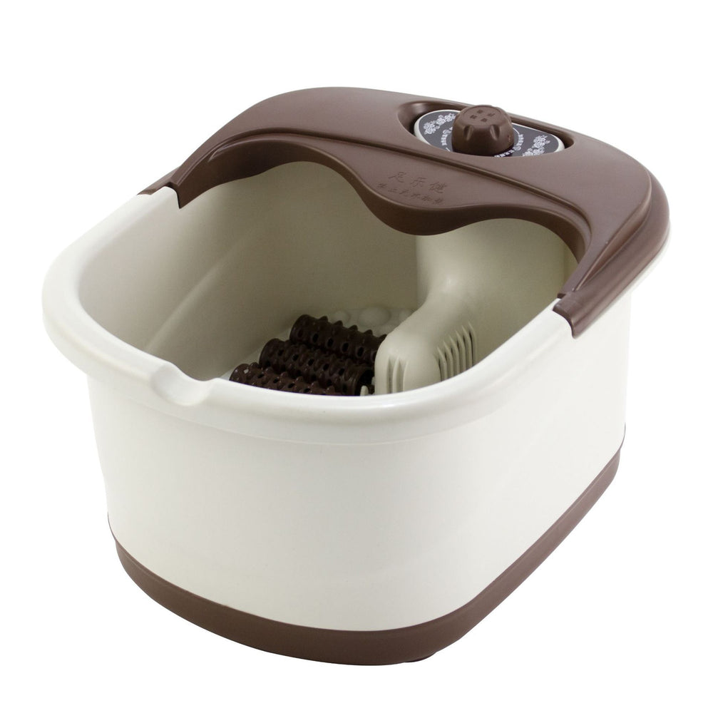 Heated foot bath basin - foldable, automatic, thermostatic electric foot massager - perfect for home use or gifting
