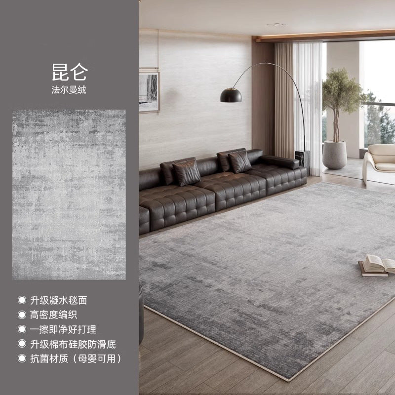 Distributed carpet living room italian minimalist  new waterproof bedroom no-wash wipeable light luxury high-end household floor mat