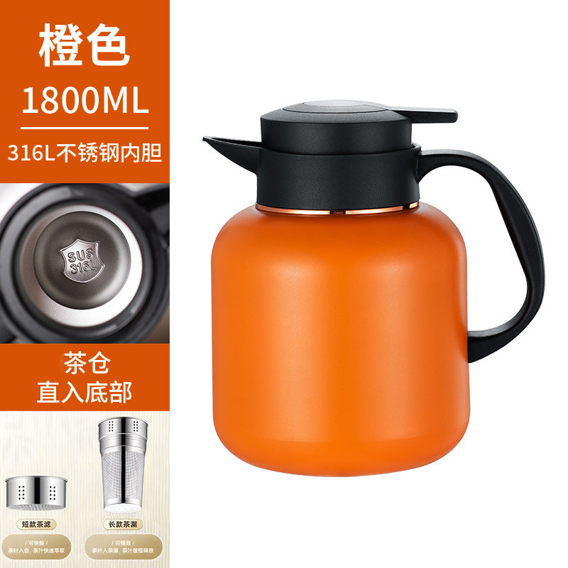 Commercial electric kettle 316l stainless steel tea infuser kettle, new home model with digital display, insulated kettle, vacuum tea brewer