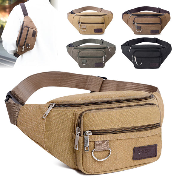 Outdoor lightweight sports breast bag Oxford cloth durable stall business cashier fanny pack versatile travel shoulder messenger bag