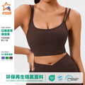 Nylon fabric shoulder sports vest tight back yoga bra running fitness intimates women's cross-border exclusive supply