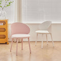 Thickened plastic reception and negotiation chair - nordic light luxury style, modern minimalist home accent chair with backrest, casual dining chair
