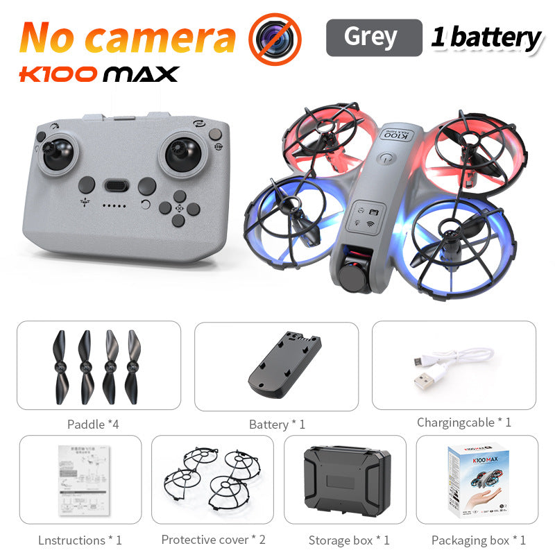 K100mini drone with screen remote control, optical flow hovering, dual lens hd aerial photography, extended flight time remote control aircraft