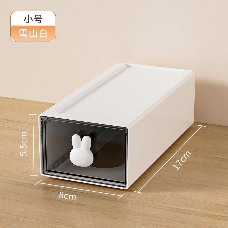 Liheng office desktop storage box, transparent small drawer storage cabinet, stationery and sundries sorting on students' desks