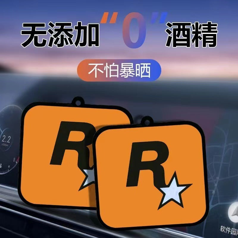 Car fragrance tablets car perfume car aromatherapy pendant r star long-lasting light fragrance car interior deodorant fragrance