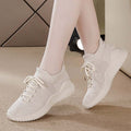 Women's flyknit sneakers - 2026 spring/summer new collection - versatile mesh, breathable, lightweight, shock-absorbing, casual athletic running shoes - yeezy style