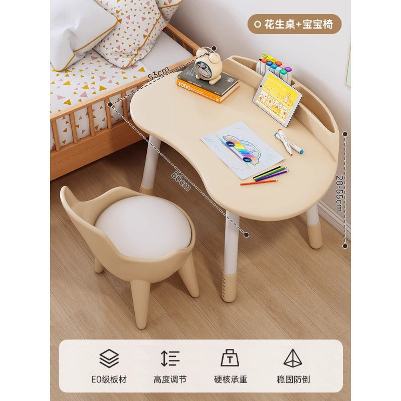 Children's Peanut Table Household Lifting Baby Learning Writing Table Kindergarten Early Education Table Chair Baby Reading Table