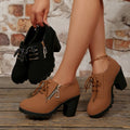 spring & fallboots short boots women's boots thick heel high heel boots shoes exportplus size women's boots