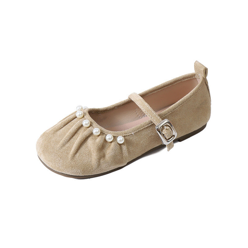 Plus sizefrench pearl mary jane shoes women springnew arrivalfairyplus sizesoft bottom ballet grandma flats