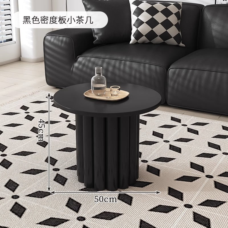 New arrivalcasual modern combination cream style round creative coffee table small ins style living room for home small table b&b