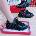 Octopus socks flying woven sneakers for women 2025 summernew arrivalk-style breathable coconut mesh foot cover women's shoes trendy