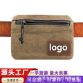 amazon outdoor camping waist bag canvas stationery bag portable storage bag multifunctional tool storage bag