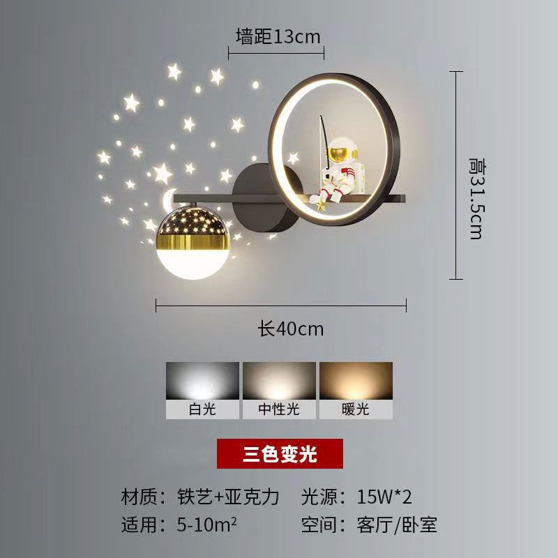 Bedroom bedside wall lamp corridor lamp stair lamp deer head stylish creative modern casual scandinavian living room background wall lamp