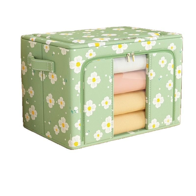 Clothes Storage Box Oxford Cloth Household Wardrobe Clothing Organizing Box Foldable Bag Basket Baina Box Storage Artifact