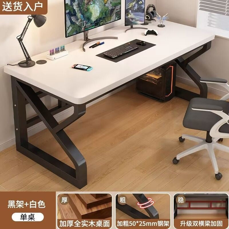 Solid wood desktop computer desk, gaming desk, student study desk, home bedroom desk, small apartment office desk