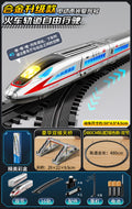 [alloy electric] fuxinghao-silver [double sections] + 480cm circular track + accessories + luxurious overpass scene