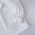 Autumn new arrivals: korean style girls' large lace collar shirt - kids' elegant solid color top, versatile blouse wholesale