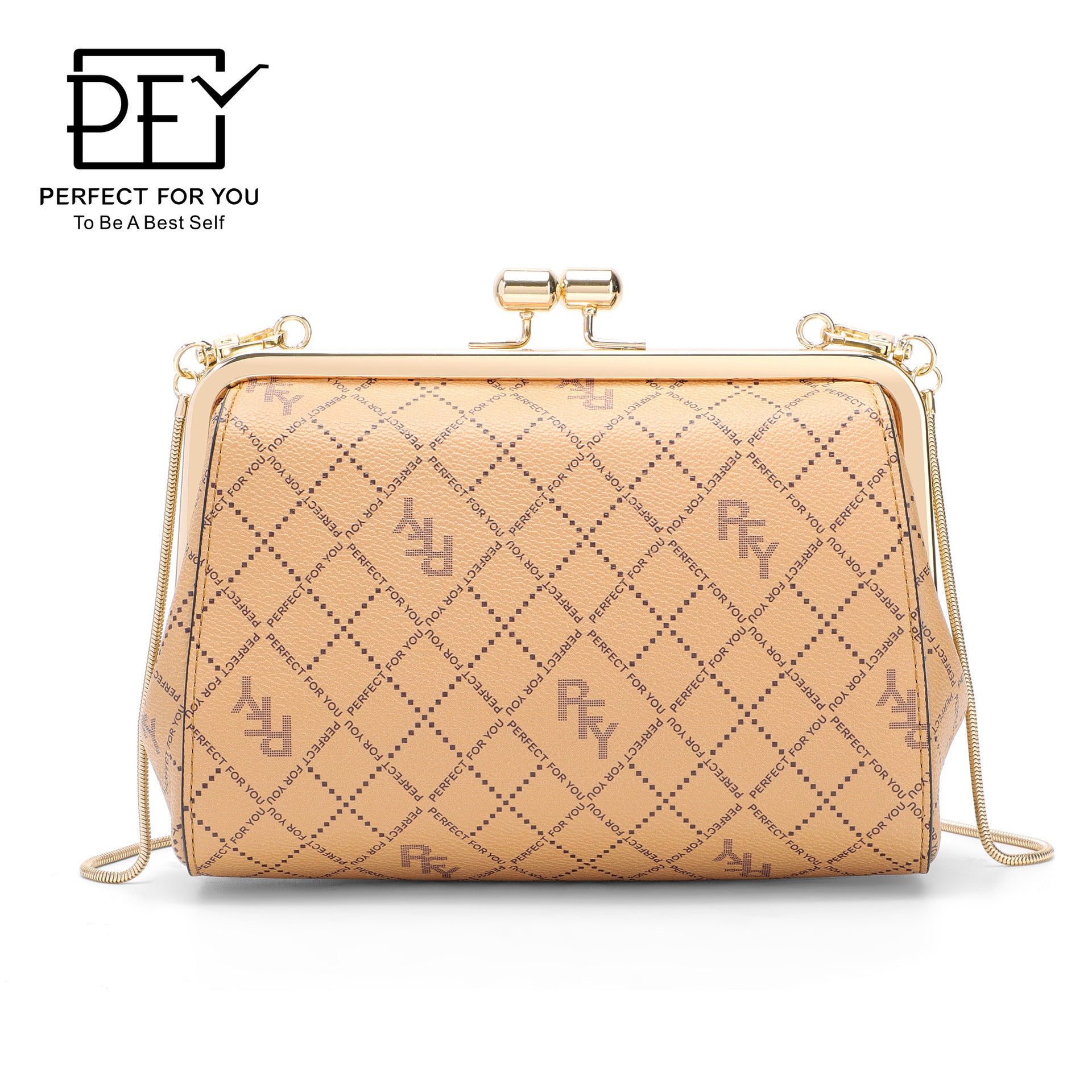 Fashion commuter big-name women's bags, presbyopia messenger bags, versatile retro bags for women, high-end foreign-style metal gold bags