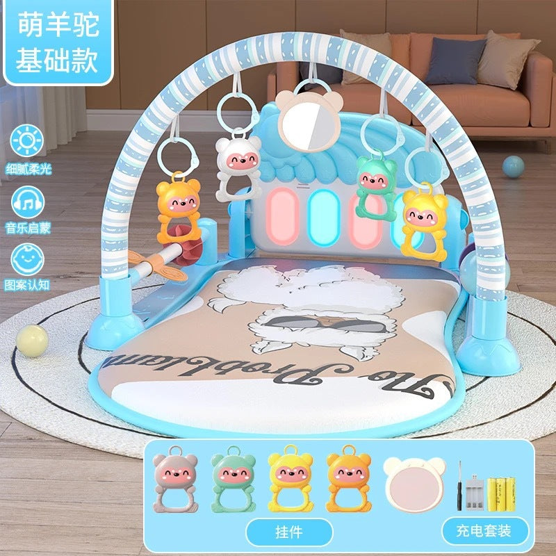 Baby foot pedal piano toy gym activity center - early education & developmental toy for baby boys & girls (0-3 years old) - bouncing & bouncing baby toy