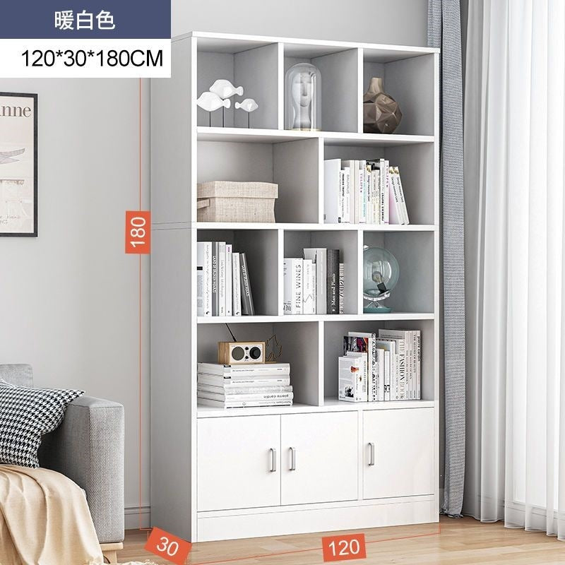 Bookshelf floor-standing storage rack living room for home wall-mounted storage cabinet storage cabinet office filing cabinet simple bookcase