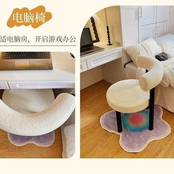 Cosmetic chair for girls' bedroom, special dressing table chair, popular thickened dressing stool, popular manicure and makeup stool