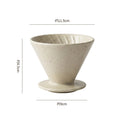 Retro japanese high-looking kiln-turned ceramic coffee filter stylish mocha coffee filter cup coffee powder filter