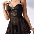 European and american new sexy lingerie: push-up, enhancing, lace mesh, sheer, high-end, pure desire, bodycon slip dress for small busts