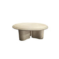 Coffee table - microcement coffee table - nordic living room irregular low table - small apartment cream style mini coffee table