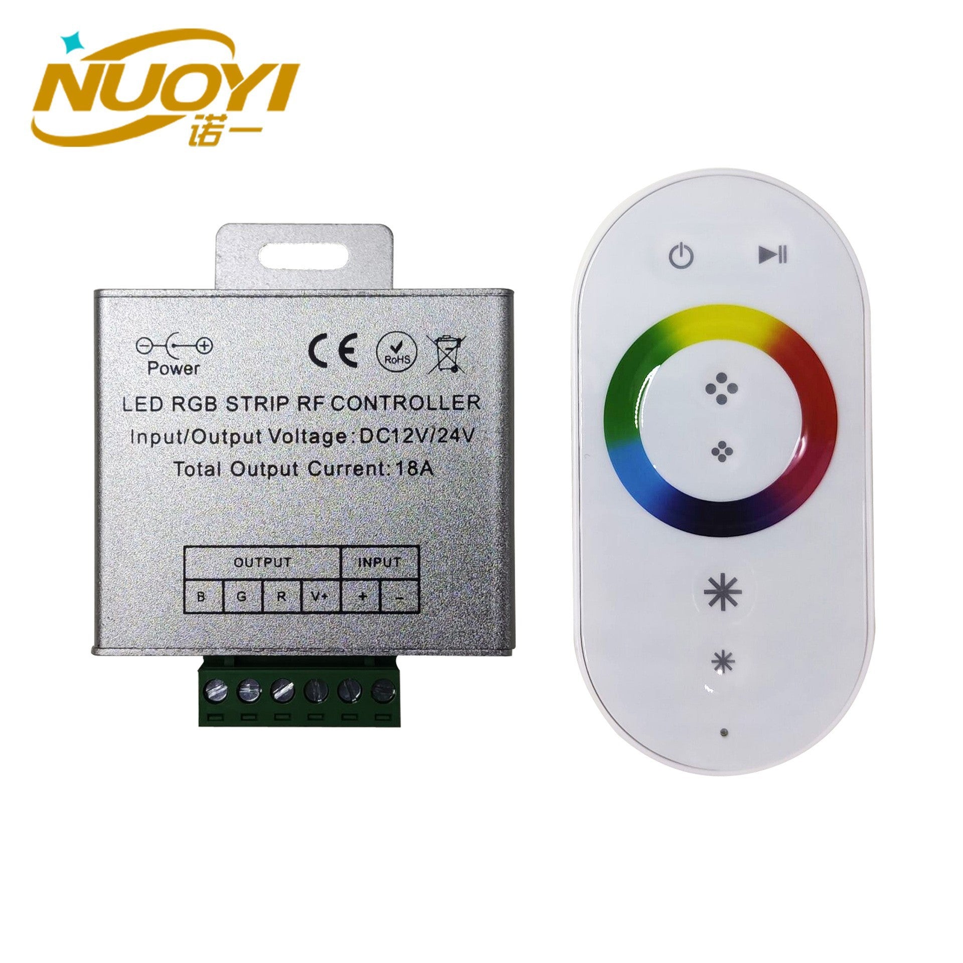 Full touch RGB iron box RF controller 12-24V low voltage COB light with LED lamp dimmer