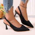 2026 summer new arrival: plus-size french chic high heels - elegant women's stiletto pumps, pointed toe, low-cut