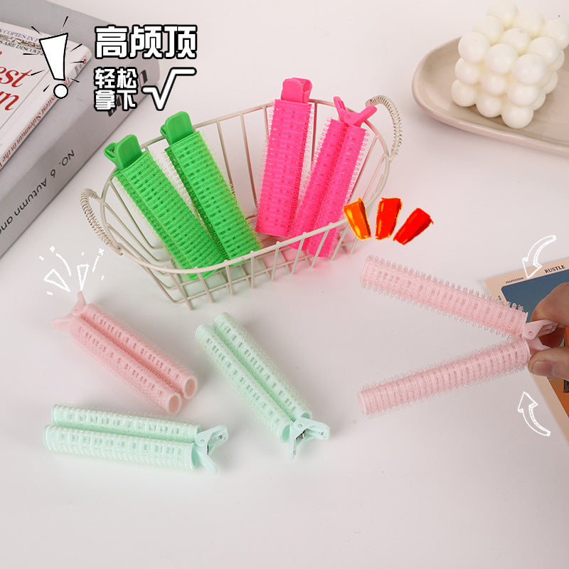 Beizi bangs clip fluffy clip dopamine color scheme Korean lazy hairpin top hair root setting self-adhesive curling iron