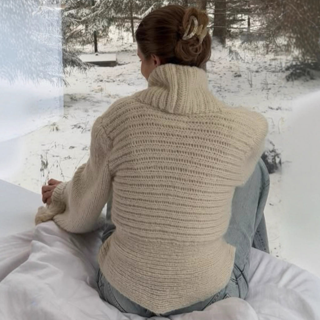 Cross-border Europe, America and the United States in the autumn of 2025 new light luxury solid color buckle irregular hem knitted cardigan jacket