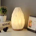 French cream style 3d solid wood table lamp - living room, bedroom, bedside, trendy romantic ambiance decorative ornament night light