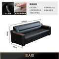Office sofa minimalist modern coffee table set business genuine leather office sofa for office area reception room