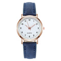 Women's luminous digital retro nubuck leather casual quartz watch - night glow vintage style