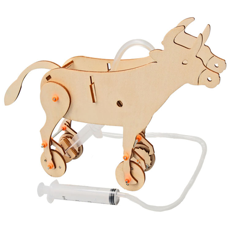 Science and technology small production air pressure cow DIY handmade primary school students stem education science experiment teaching aids wholesale