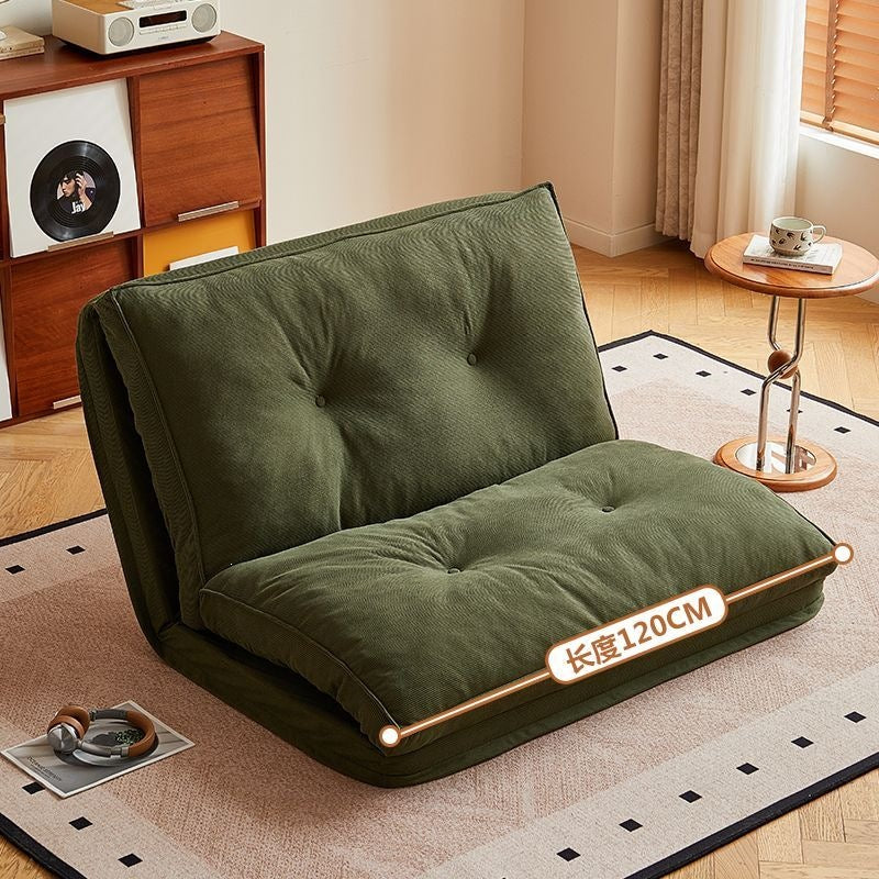 Lazy sofa bed living room dual-purpose single sofa small apartment for home cream style reclining and sleeping foldable sofa bed