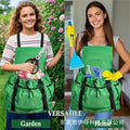 Outdoor picking apron with large pockets - multi-purpose fruit, vegetable, and flower harvesting bag for quick collection