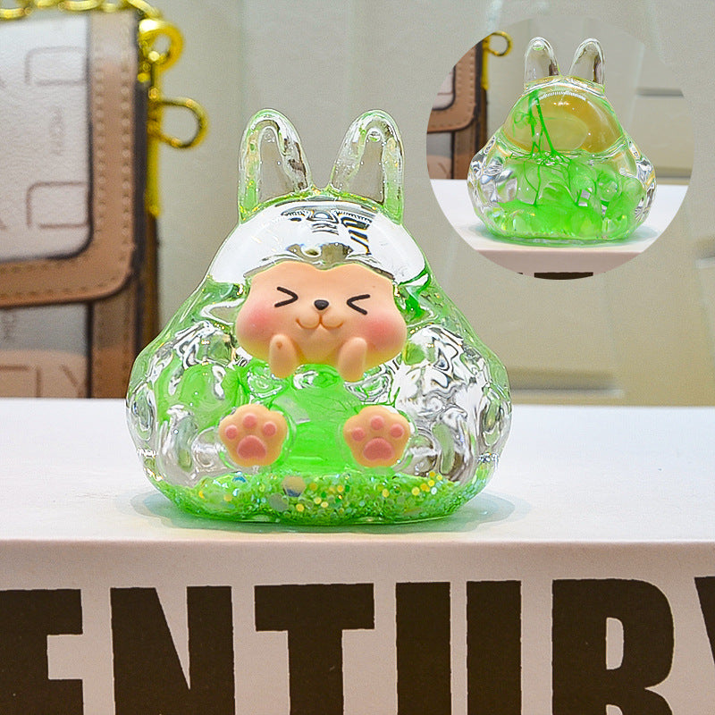 oversized three-dimensional quicksand KIKI shopping mall blind box figure desktop ornament car pendant DIY jewelry accessories