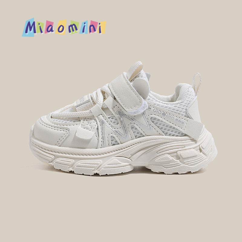 Kids' athletic shoes - new spring/autumn collection - casual mesh sneakers for boys and girls - breathable, chunky sneakers for toddlers and young children - baby running shoes