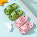 Kids' bath slippers - summer anti-slip hollow-out drainable indoor soft sole slides for boys and girls